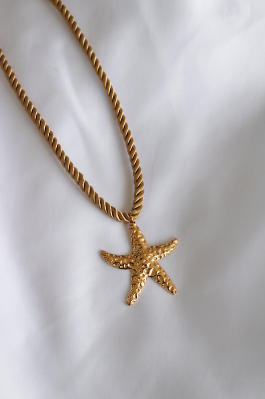 Colar cordão estrela